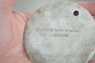 Lot 235 - A group of nine porcelain and pottery wine bin labels