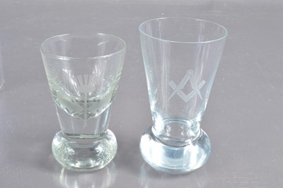 Lot 245 - Two toasting glasses