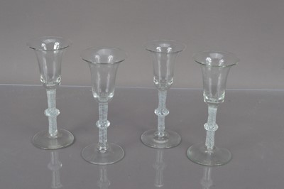 Lot 248 - Four late Georgian glass drinking glasses