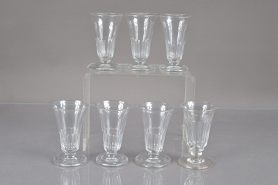 Lot 261 - A set of seven early 19th Century English jelly glasses