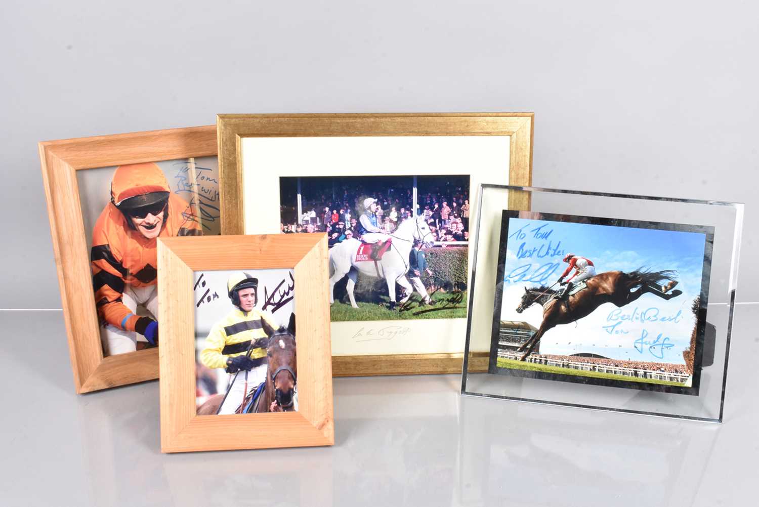Lot 58 - A good collection of signed Horse Racing Jockey photographs