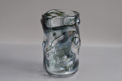 Lot 282 - A Whitefriars 'Knobbly Cased' glass vase designed by William Wilson and Harry Dyer