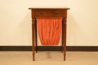 Lot 416 - A small 19th century mahogany work table