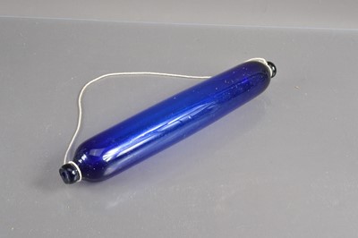 Lot 308 - A 19th Century 'Bristol Blue' glass rolling pin
