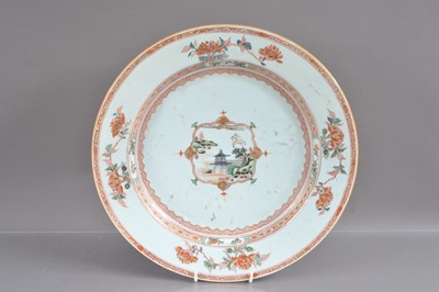 Lot 316 - An 18th Century Chinese Kangxi Period famille verte plate or charger