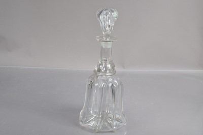 Lot 362 - A good 19th Century size hand-blown 'Newcastle' shape decanter