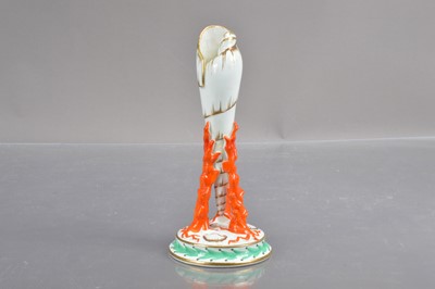 Lot 365 - A Victorian porcelain tower shell and coral shaped spill-vase