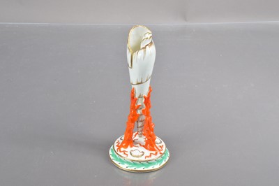 Lot 365 - A Victorian porcelain tower shell and coral shaped spill-vase