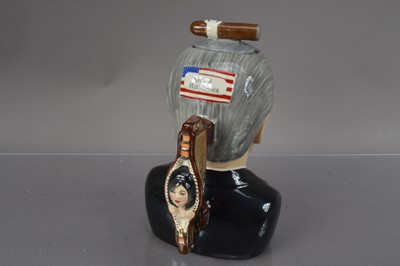 Lot 370 - A novelty "LIARBILLYTEA" ("Bill Clinton") teapot designed by Vince McDonald for 'Totally Teapots'