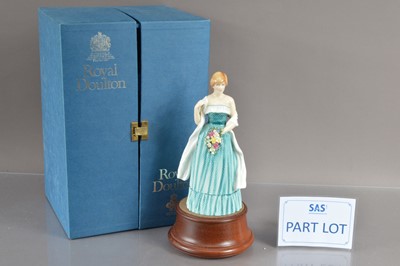 Lot 398 - Royal Doulton commemorative porcelain figurines including HRH King Charles III as Prince of Wales 1981