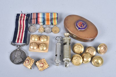 Lot 733 - A Manchester Regiment Military Medal