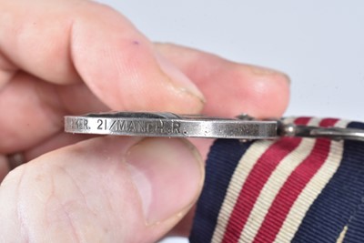 Lot 733 - A Manchester Regiment Military Medal