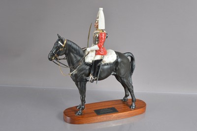 Lot 400 - An equestrian "Connoisseur Model" by Beswick of a Trooper of the Life Guard mounted on horseback