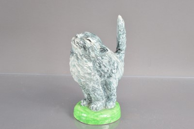 Lot 401 - An unusual Clarice Cliff model of a grey cat or kitten