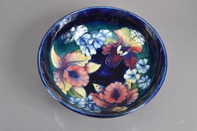 Lot 423 - A Moorcroft Pottery "Orchid" pattern bowl