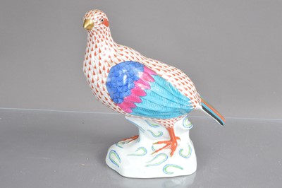 Lot 447 - A Herend porcelain 'Partridge' or 'Hen Pheasant'