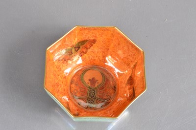 Lot 463 - A Wedgwood 'Fairyland' lustre Daisy Makeig-Jones design butterfy and scarab bowl circa 1920