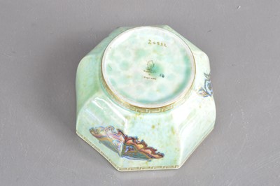 Lot 463 - A Wedgwood 'Fairyland' lustre Daisy Makeig-Jones design butterfy and scarab bowl circa 1920