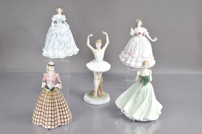 Lot 466 - Five Royal Worcester limited edition porcelain figurines