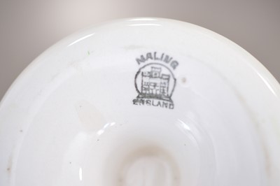 Lot 488 - A set of  seven Maling art deco period harlequin lustre glaze sundae dishes