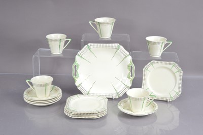 Lot 498 - A 'Konny Kraft' Art Deco teaset