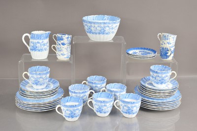 Lot 501 - A late 19th-Early 20th Century blue and white coffee and tea set