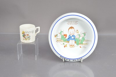 Lot 503 - A Shelley "Mabel Lucie Attwell" baby's plate and similar mug