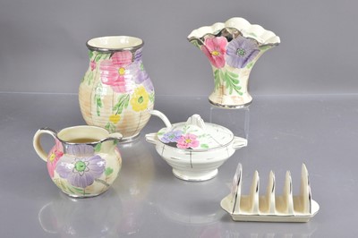 Lot 507 - Five pieces of Arthur Wood Art Deco design pottery