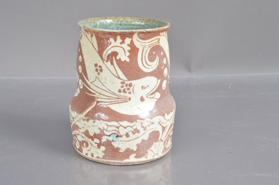 Lot 515 - An Arts Crafts style pottery vase in the manner of William de Morgan