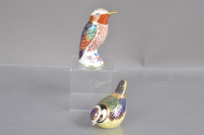 Lot 527 - Two Royal Crown Derby porcelain birds