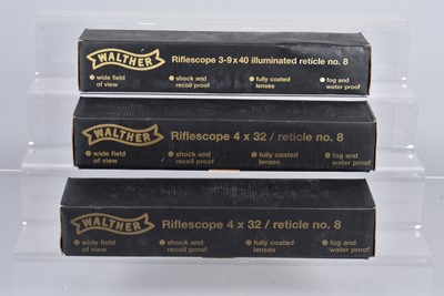 Lot 761 - Three Walther Rifle Scopes