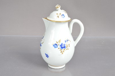 Lot 545 - An 18th Century first period Worcester sparrows beak jug and cover