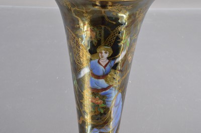 Lot 549 - A Wedgwood 'Fairyland' lustre Daisy Makeig-Jones 'Butterfly Woman' pattern vase
