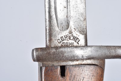 Lot 879 - A German S98 Bavarian bayonet by C G Haenel