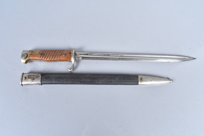 Lot 881 - A Shortened German Parade S98 Mauser bayonet