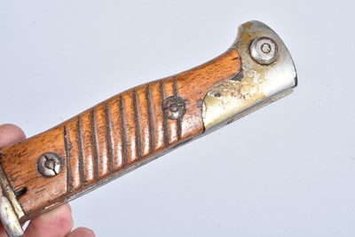 Lot 881 - A Shortened German Parade S98 Mauser bayonet