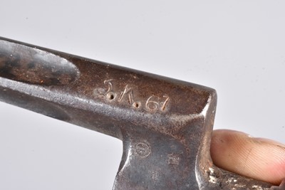 Lot 896 - A German Captured Russian M1891 socket bayonet
