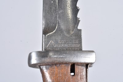 Lot 900 - A WWI German 84/8 Sawback Bayonet