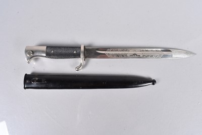 Lot 902 - A German Army Double Etched K98 bayonet