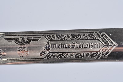 Lot 902 - A German Army Double Etched K98 bayonet