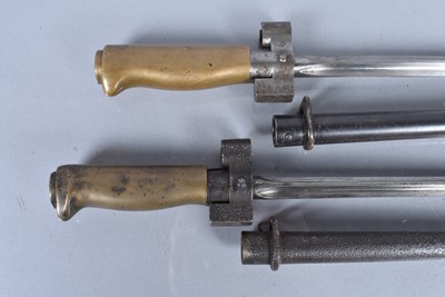 Lot 909 - A WWI Matching Numbers French Lebel bayonet