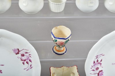 Lot 65 - A collection of mostly French ceramic table items