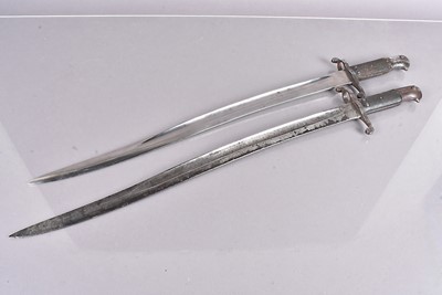 Lot 923 - Two 1856 Yataghan bayonets