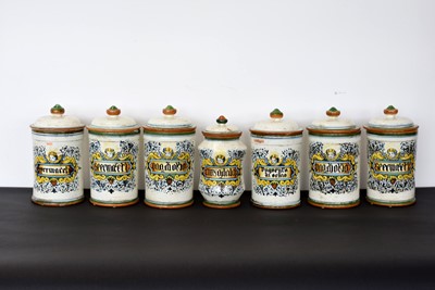 Lot 125 - A group of seven Pharmacy Jars