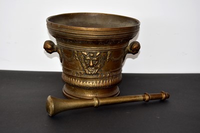 Lot 128 - A large 20th Century Pestle and Mortar