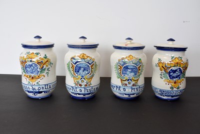 Lot 138 - A group of four Pharmacist Apothecary jars