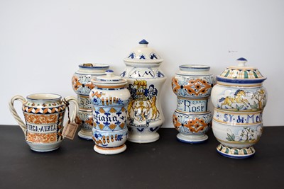 Lot 161 - A collection of Pharmacist's Jars