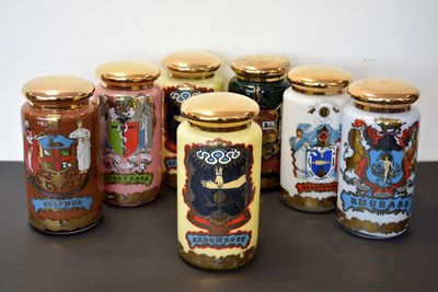 Lot 164 - A set of six reproduction Pharmaceutical specimen jars
