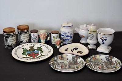 Lot 166 - A selection of Chemist related ceramics