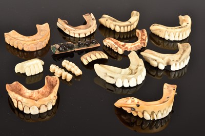 Lot 199 - An assortment of Ivory and Bone Dentures